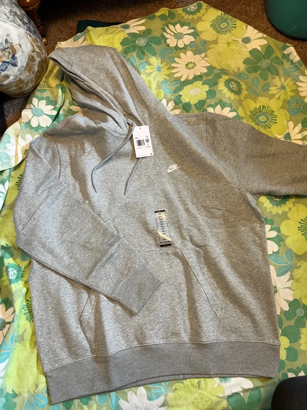 Grey Nike hooded sweatshirt - Picture 1 of 3